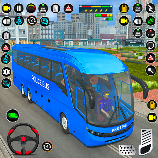 Police Bus Driving Games