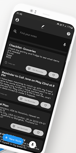 Inkwell note app Screen 2