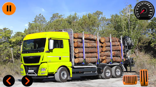 Wood Cargo Truck Driving Game