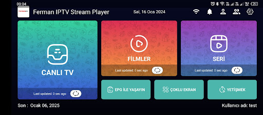 Android application Ferman IPTV Stream Player screenshort