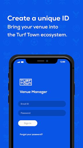 Turf Town Venue Manager Screen 2