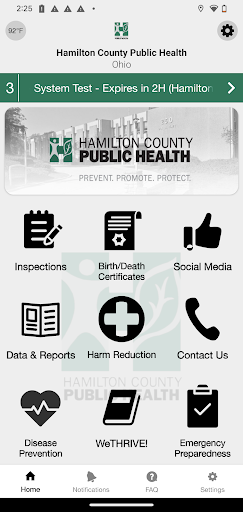 Android application Hamilton County Public Health screenshort