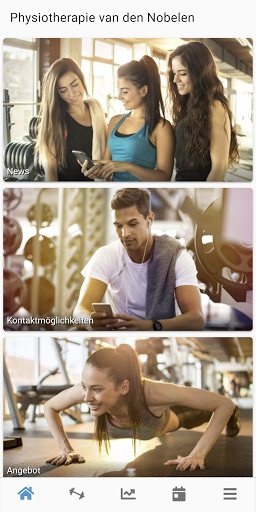 Android application alea Physio Thun screenshort