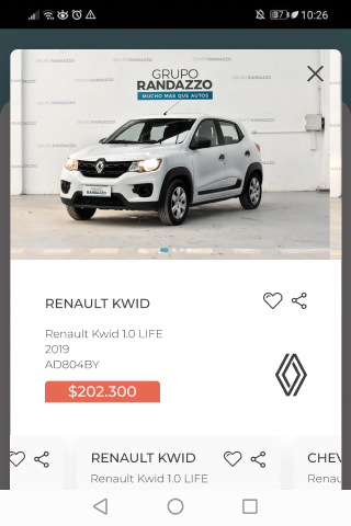 Android application Grupo Randazzo - Autoline screenshort