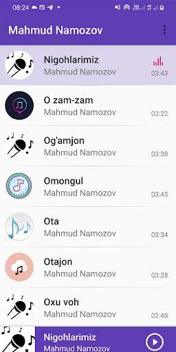 Android application Mahmud mp3 qo'shiqlari screenshort