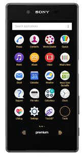 APK del tema Premium Black Xperia (a pagamento/completo) 5