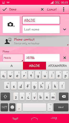 Theme Xperien Oval Pink