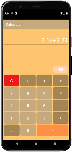 Simple Digital Calculator Screen 2