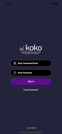Android application koko "CMMS" screenshort