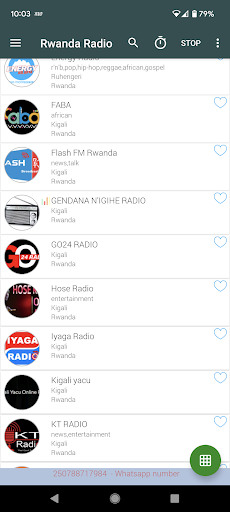 Android application Rwanda Radio screenshort