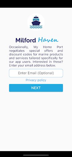 Android application Sail Milford Haven screenshort