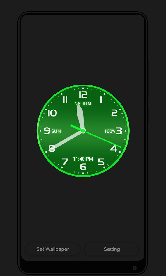 #8. Analog Clock (Android) Von: Classic Digital Pro