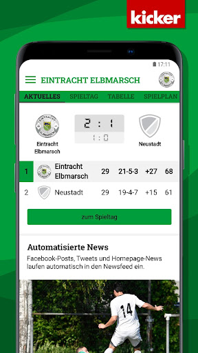 Android application Eintracht Elbmarsch screenshort