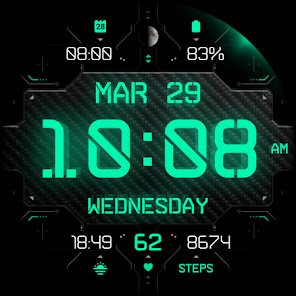 Imágen 10 Cyber Carbon - watch face android