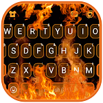 Cover Image of Download Flaming Fire Live Keyboard Bac  APK