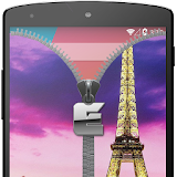 Paris Zipper Screen Lock icon