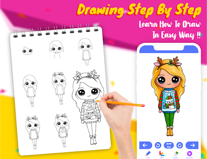 Drawely- Draw Color Cute Girls 104.0.7 Screenshots 18