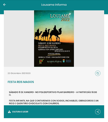 Lousame Informa Screen 3