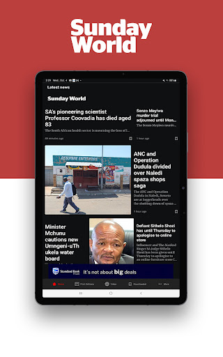 Sunday World e-Edition Screen 2