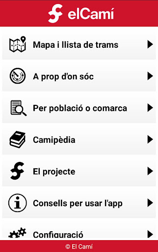 Android application El Camí screenshort