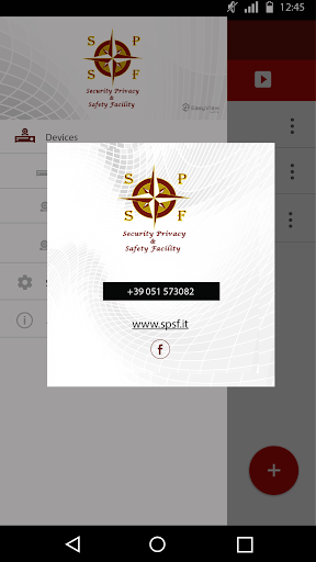 Android application SPSF EasyView screenshort