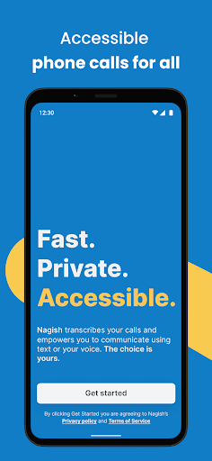 Android application Nagish: Caption Your Calls screenshort