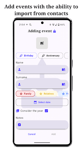 Birthday Reminder  Calendar