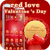 Red Valentine 3D love theme icon