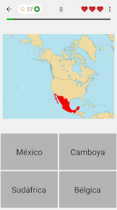 Captura de Pantalla 1 Mapas de los países del mundo android