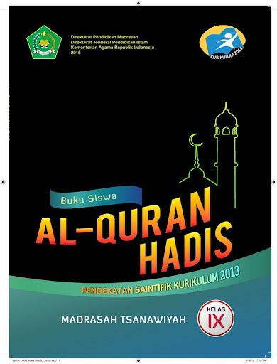 Kelas 9 MTs Quran Hadis - Bk Siswa BSE K13 Rev2017