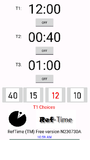 Referee Timer Screen 3