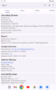 Sys-I: Android System Info Screenshot