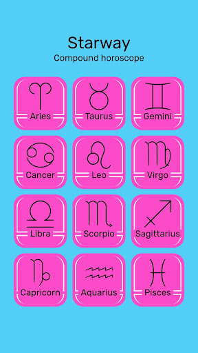 Android application Starway | Compound horoscope screenshort