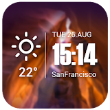 Live weather & Clock Widget icon