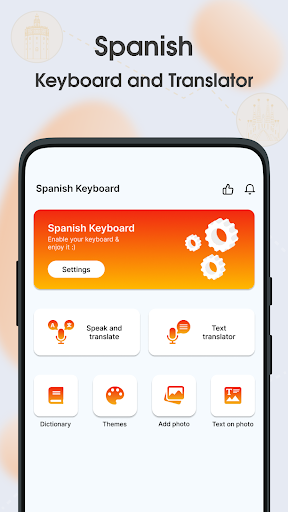 Android application Spanish keyboard: voice typing screenshort