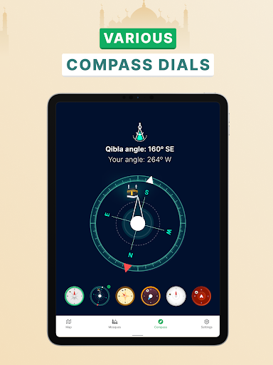 Qibla Compass Direction Finder