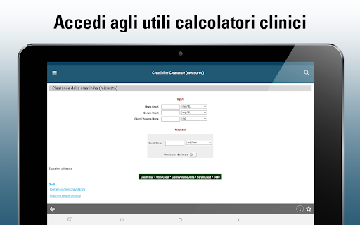 Screenshot of Manuale MSD Professionisti