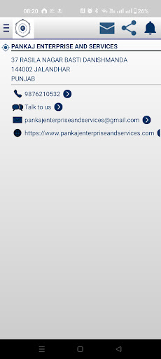 Android application Pankaj Enterprise And Services screenshort