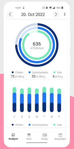 Android application Simple Food & Weight Tracker screenshort