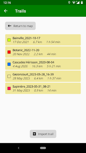 RandoCartes (hiking maps) Screen 2