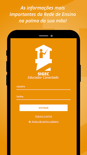 Android application SIGEC - Educador Conectado screenshort