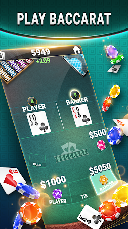 Game screenshot Blackjack & Baccarat Card Game apk download
