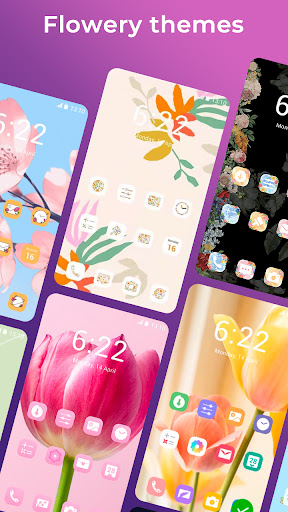 Flower Launcher, beauty themes screenshot 3
