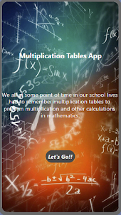 Multiplication Tables by Malek