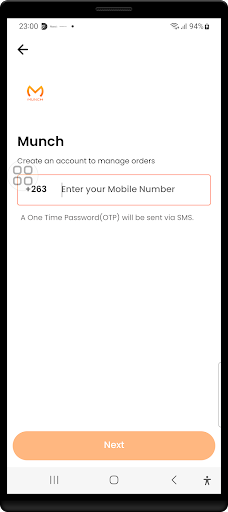Android application Munch Zimbabwe screenshort