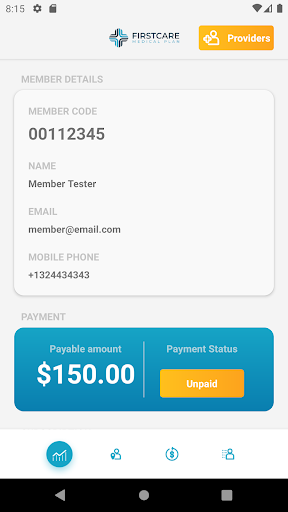 FirstCare Medical Plan Screen 2