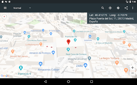 Captura 13 Mapa Coordenadas Pro android