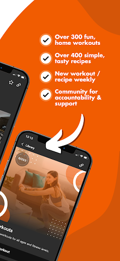 TFG: Home workouts and recipes Screen 3