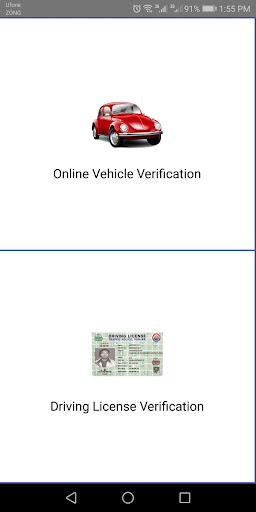 Online Vehicle and Driving License Verification