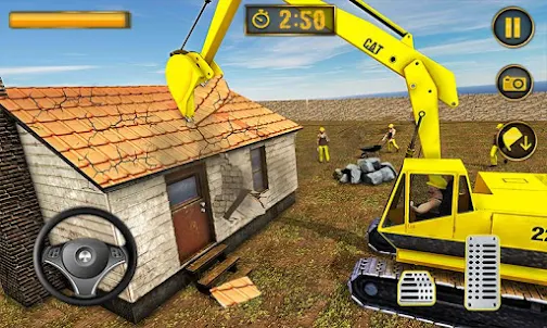 破壞起重機模擬器2019：房屋移動遊戲